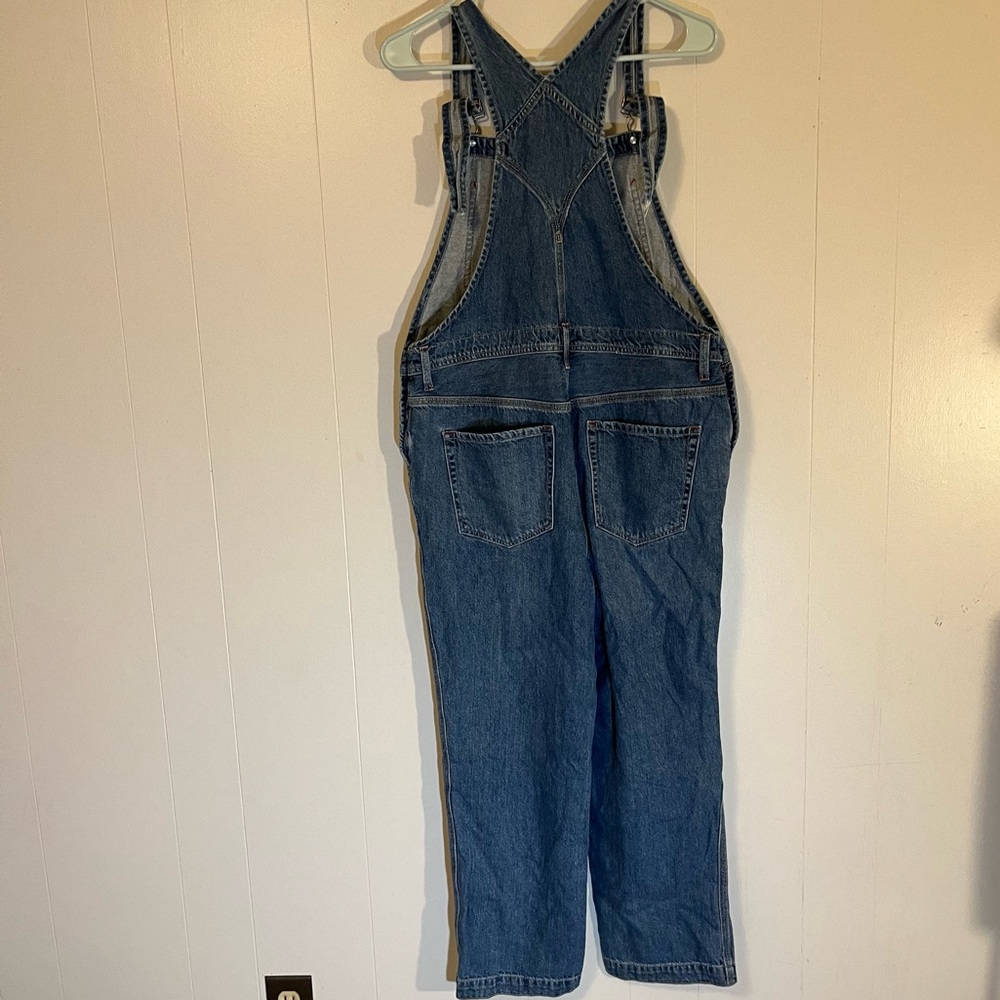 We the Free People Boyfriend Baggy Denim Overalls Size 26 - Picture 3 of 14
